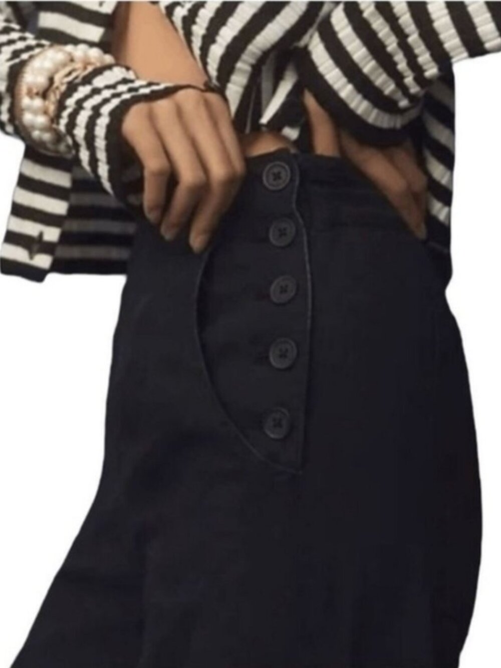NWOT Pilcro Sailor Pants Black size- 32
